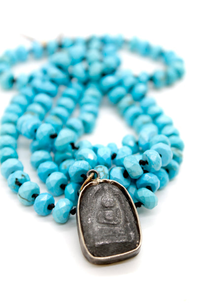 Buddha Necklace 55 - Turquoise