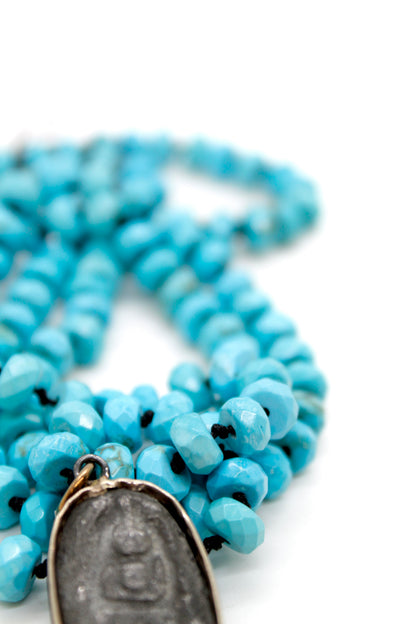 Buddha Necklace 55 - Turquoise