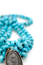 Load image into Gallery viewer, Buddha Necklace 55 - Turquoise
