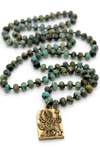 Load image into Gallery viewer, Buddha Necklace 58 - African Turquoise
