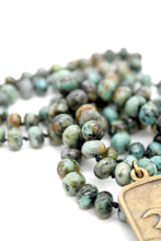 Load image into Gallery viewer, Buddha Necklace 58 - African Turquoise
