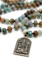 Load image into Gallery viewer, Buddha Necklace 60 - Indian Agate
