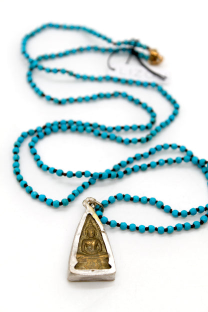 Buddha Necklace 62 - Turquoise
