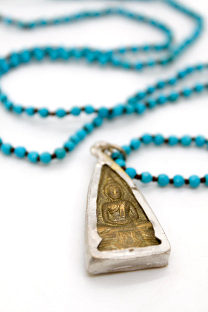 Buddha Necklace 62 - Turquoise