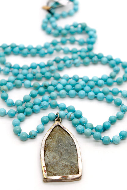 Buddha Necklace 63 - Turquoise
