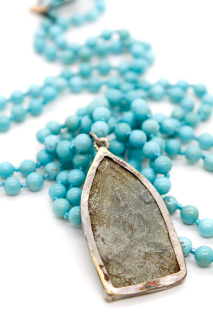 Buddha Necklace 63 - Turquoise