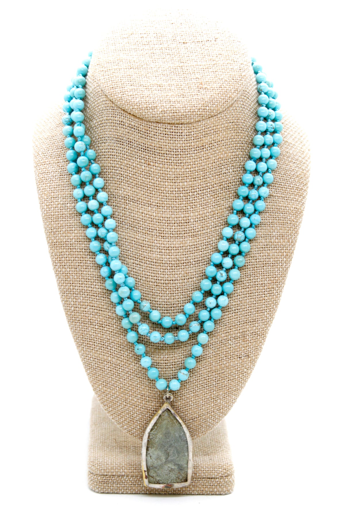 Buddha Necklace 63 - Turquoise