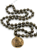 Load image into Gallery viewer, Buddha Necklace 64 - Pyrite

