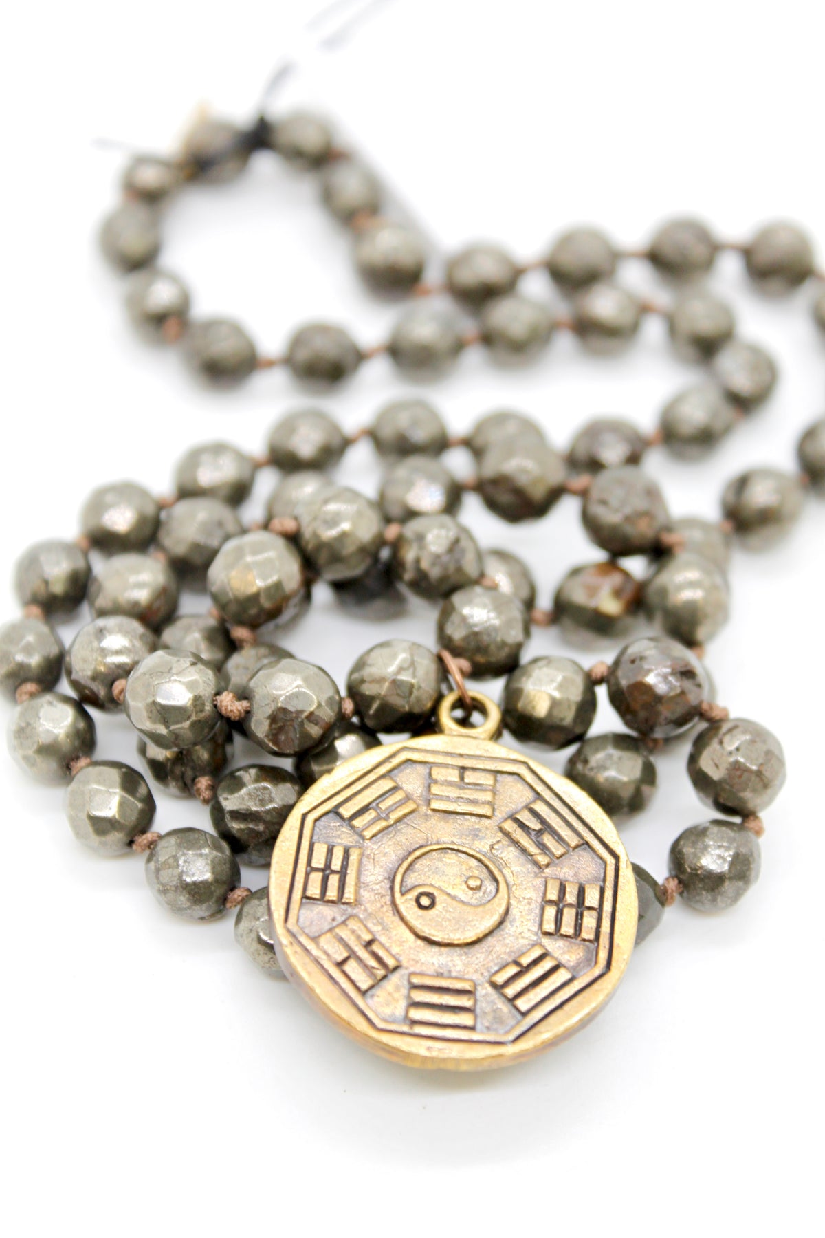 Buddha Necklace 64 - Pyrite