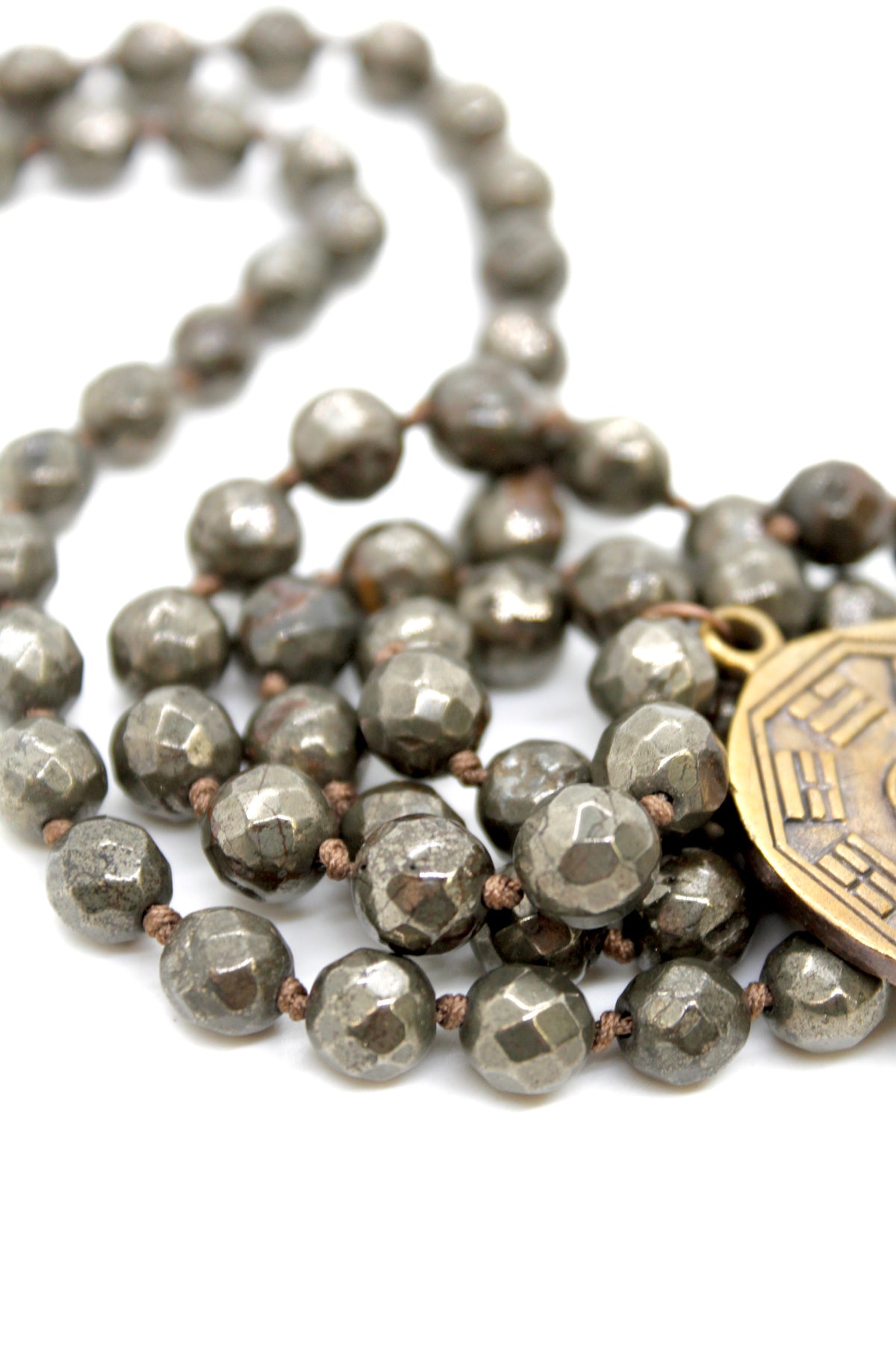 Buddha Necklace 64 - Pyrite
