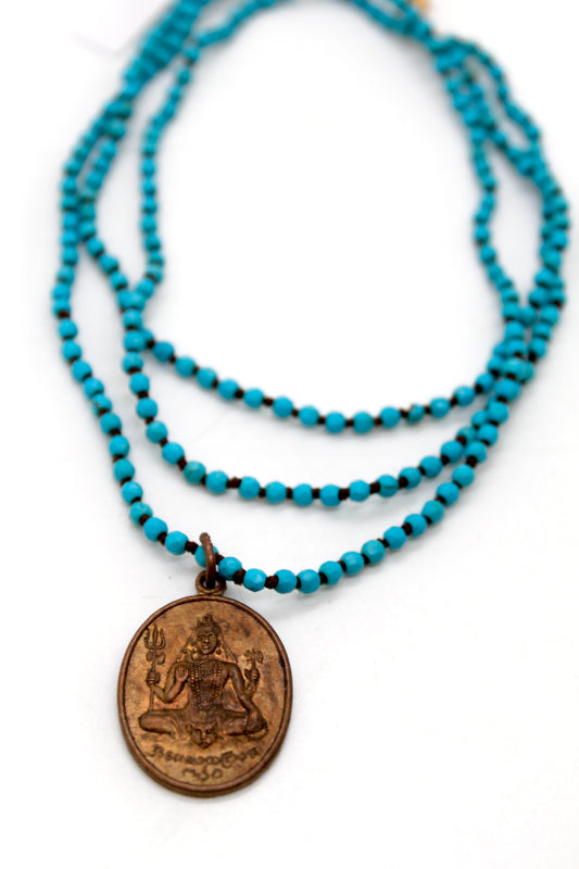 Buddha Necklace 66 - Turquoise