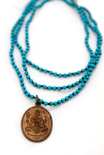 Load image into Gallery viewer, Buddha Necklace 66 - Turquoise
