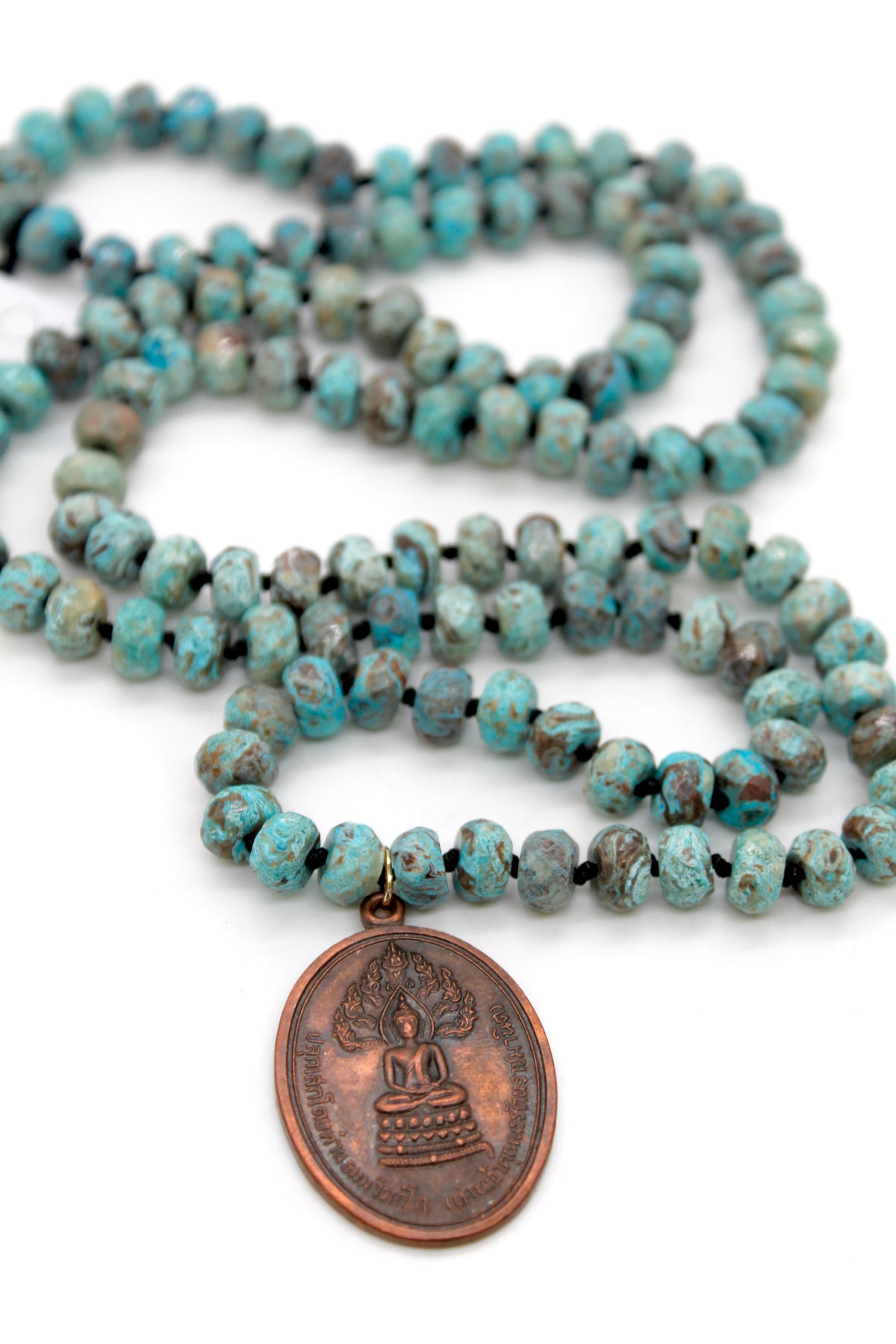 Buddha Necklace 67 - Ocean Jasper