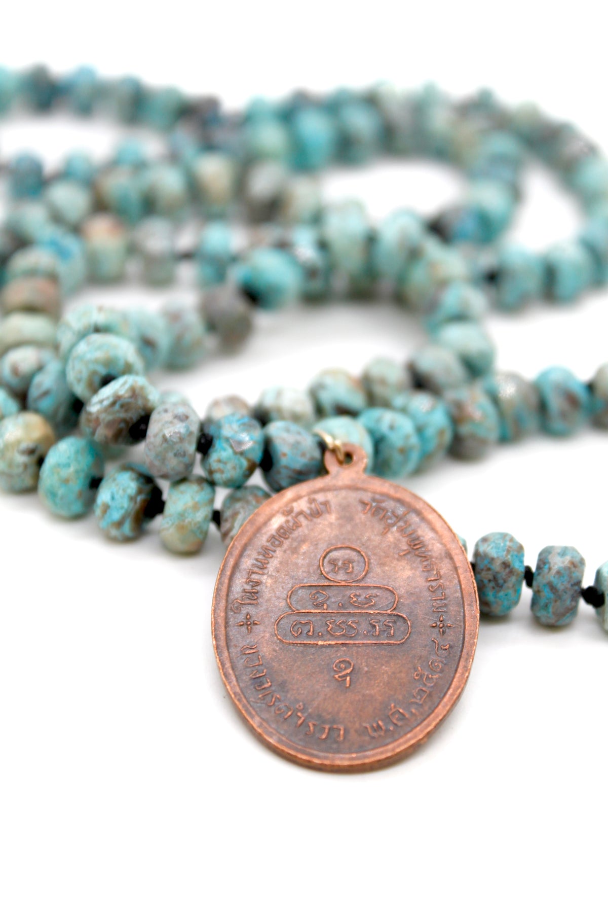 Buddha Necklace 67 - Ocean Jasper