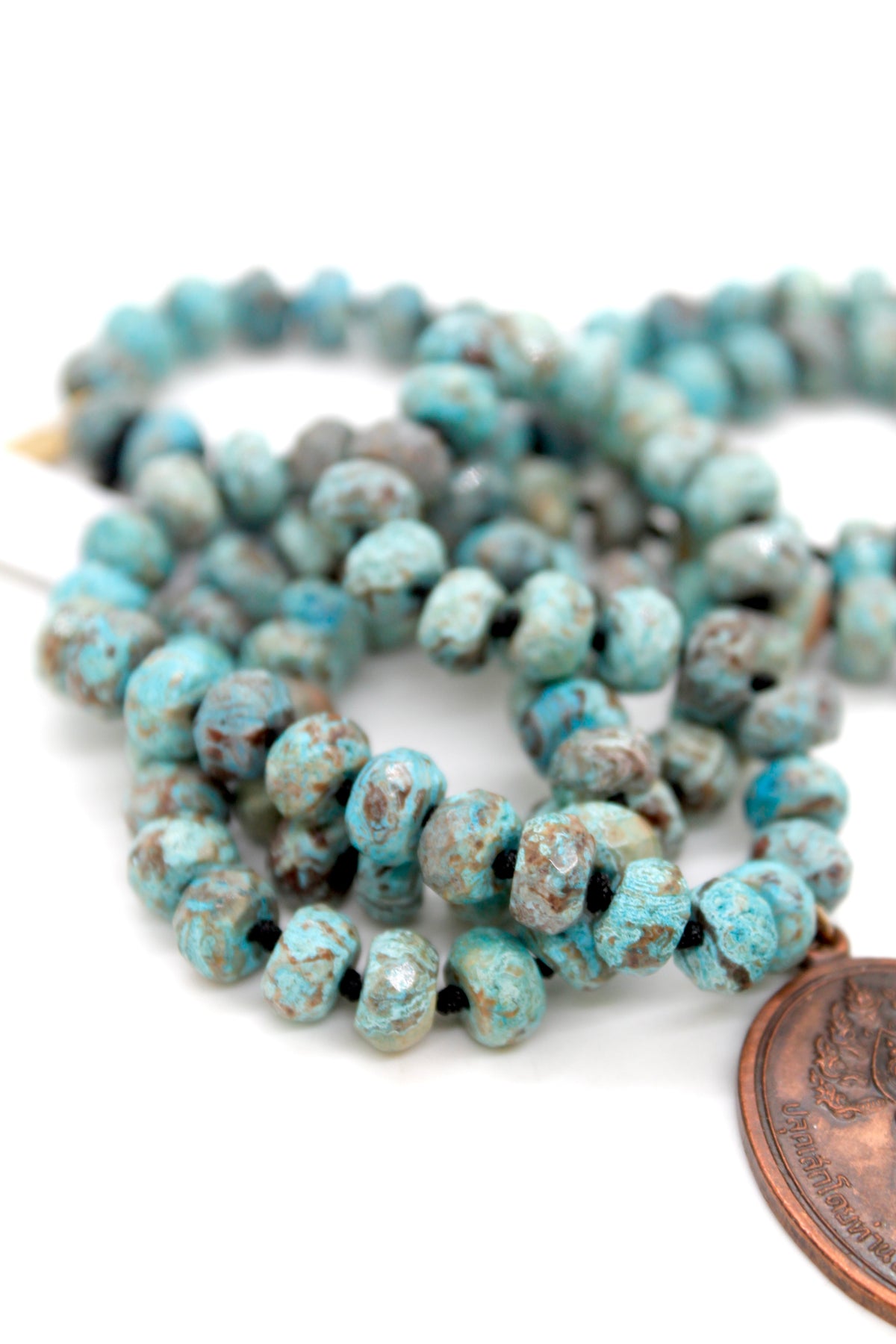 Buddha Necklace 67 - Ocean Jasper