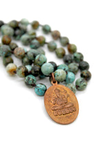 Load image into Gallery viewer, Buddha Necklace 68 - African Turquoise
