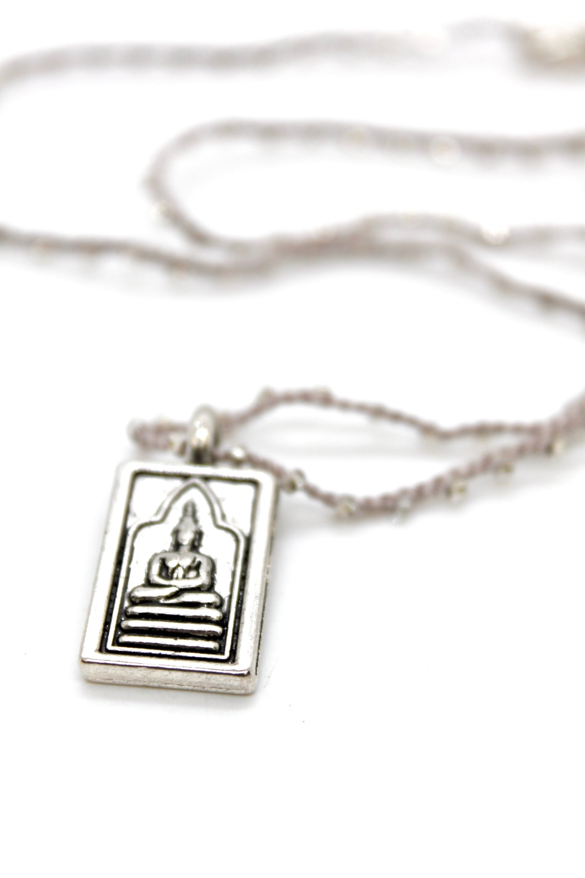 Buddha Necklace 74 - Crochet Style