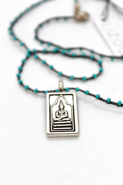 Buddha Necklace 75 - Crochet Style