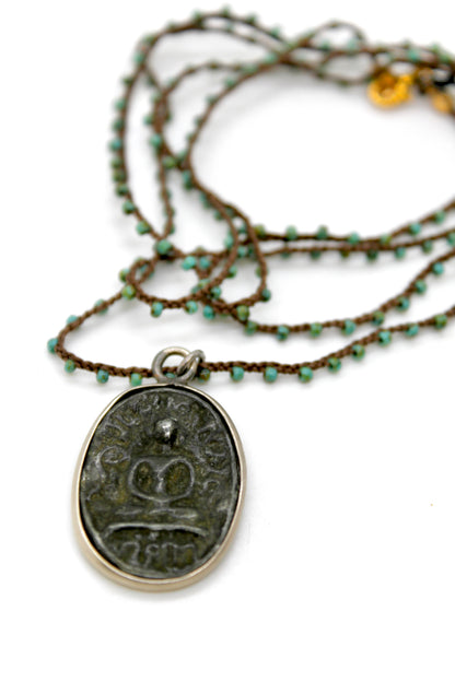 Buddha Necklace 76 - Crochet Style