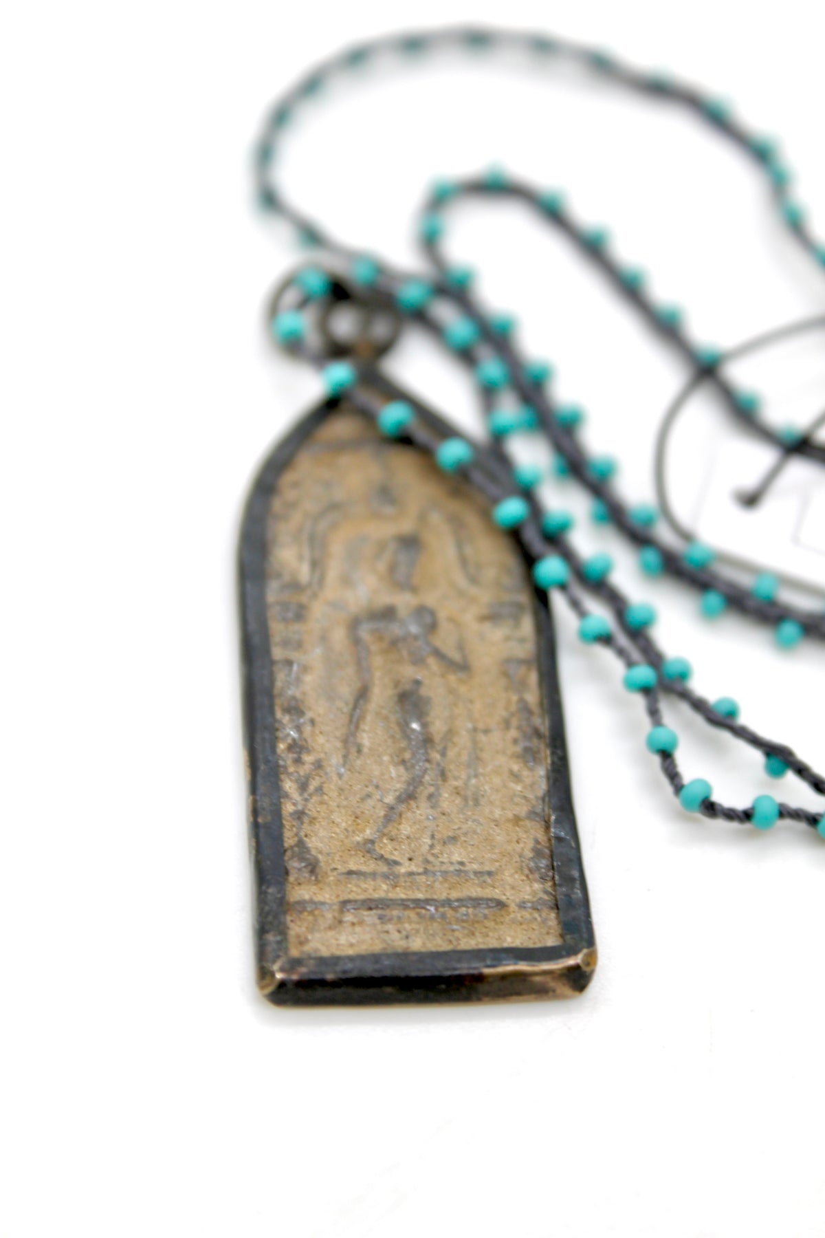 Buddha Necklace 78 - Crochet Style