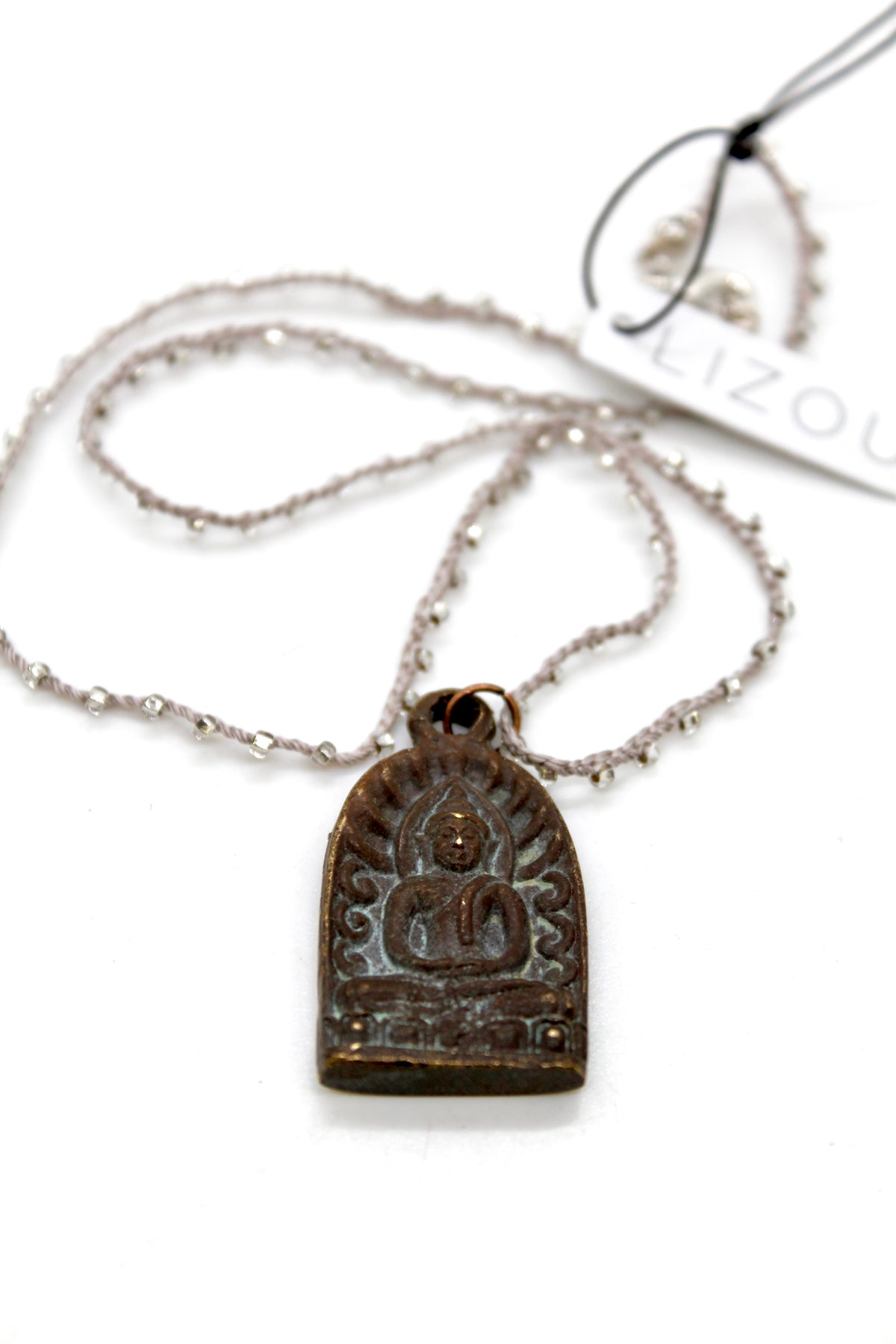 Buddha Necklace 79 - Crochet Style
