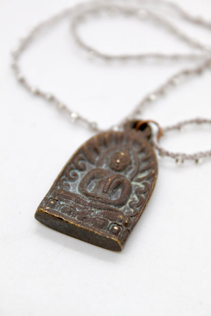 Buddha Necklace 79 - Crochet Style
