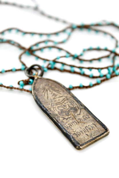 Buddha Necklace 91 - Crochet Style