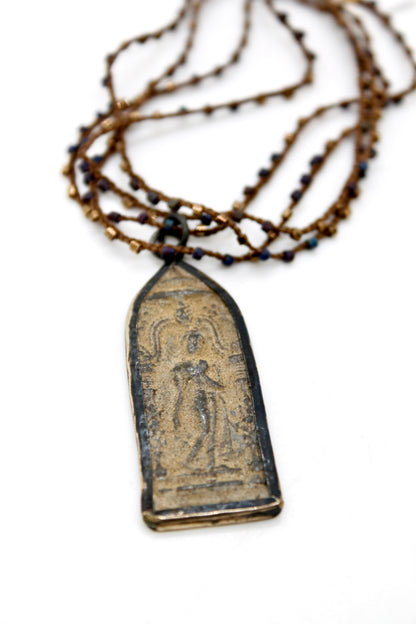 Buddha Necklace 92 - Crochet Style