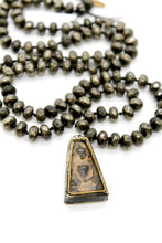 Load image into Gallery viewer, Buddha Necklace 93 - Pyrite Stone
