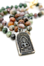 Load image into Gallery viewer, Buddha Necklace 96 - Indian Agate
