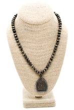 Load image into Gallery viewer, Buddha Necklace 97 - Pyrite
