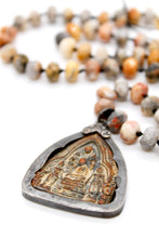 Load image into Gallery viewer, Buddha Necklace 98 - Crazy Agate
