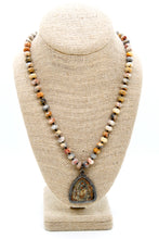 Load image into Gallery viewer, Buddha Necklace 98 - Crazy Agate

