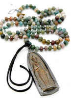 Load image into Gallery viewer, Buddha Necklace 100 - Indian Agate
