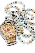 Load image into Gallery viewer, Buddha Necklace 101 - Amazonite

