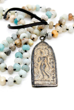 Load image into Gallery viewer, Buddha Necklace 105 - Amazonite
