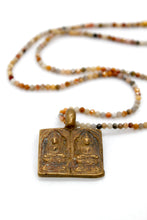 Load image into Gallery viewer, Buddha Necklace 114 - Mini Faceted Crazy Agate Necklace
