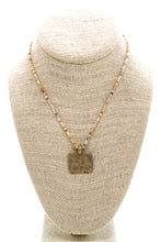 Load image into Gallery viewer, Buddha Necklace 114 - Mini Faceted Crazy Agate Necklace
