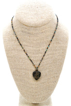 Load image into Gallery viewer, Buddha Necklace 115 - Mini African Turquoise Stone Necklace
