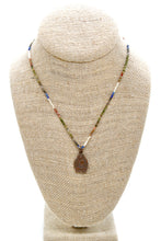 Load image into Gallery viewer, Buddha Necklace 116 - Mixed Mini Semi Precious Stones Necklace
