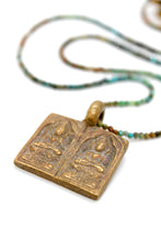 Load image into Gallery viewer, Buddha Necklace 118 - Mini Faceted Turquoise Necklace
