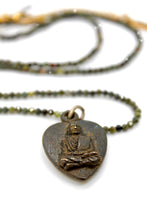Load image into Gallery viewer, Buddha Necklace 119 - Beaded Dragon's Blood Stone Necklace

