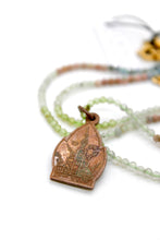 Load image into Gallery viewer, Buddha Necklace 120 - Mini Faceted Semi Precious Stone Necklace
