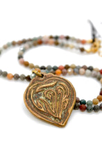 Load image into Gallery viewer, Buddha Necklace 121 - Faceted Alashan Agate Stone Necklace
