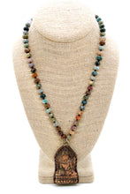 Load image into Gallery viewer, Buddha Necklace 129 - Indian Agate Stone Necklace
