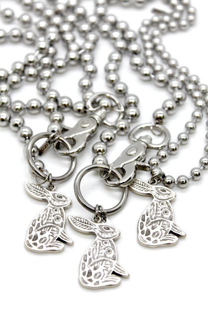 Silver Rabbit Convertible Silver Chain Necklace