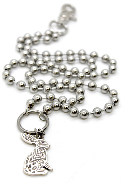 Silver Rabbit Convertible Silver Chain Necklace