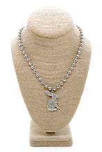 Load image into Gallery viewer, Silver Rabbit Convertible Silver Chain Necklace
