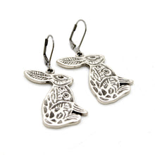Load image into Gallery viewer, Silver Rabbit Earrings - E9-36501
