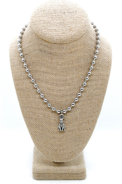 Little Rabbit Convertible Silver Chain Necklace